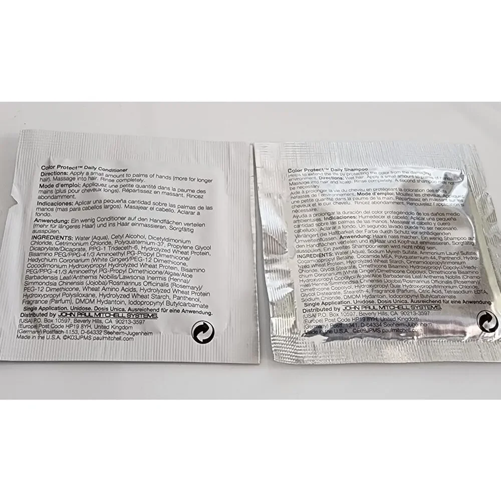 Lot of 14 Paul Mitchell Color Protect Daily Shampoo & Conditioner .25 oz NEW